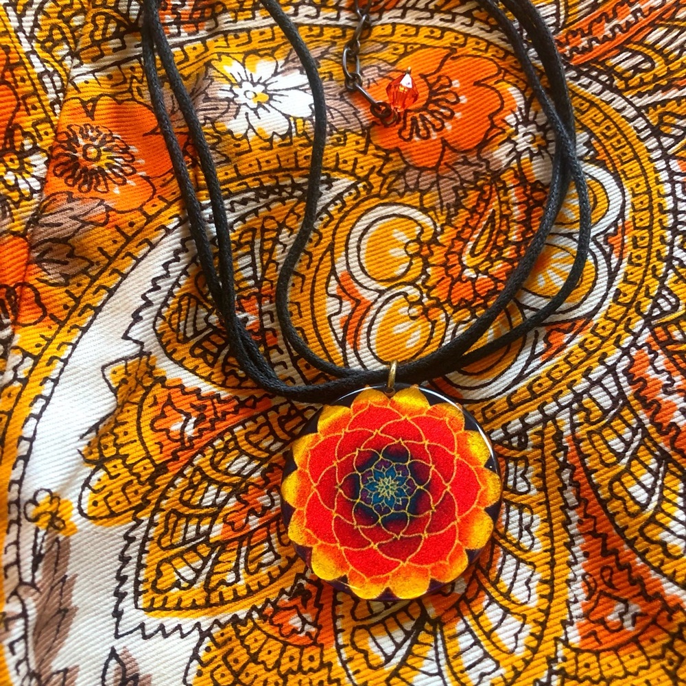 Sacred geometry pendant necklace